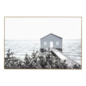 Winter Boathouse Box Framed Canvas in 77 x 52cm by OzDesignFurniture, a Prints for sale on Style Sourcebook