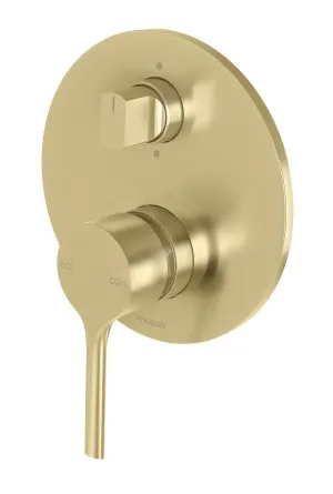 Vivid Slimline Oval SwitchMix Shower/Bath Diverter Mixer Trim Kit Brushed Gold by PHOENIX, a Bathroom Taps & Mixers for sale on Style Sourcebook