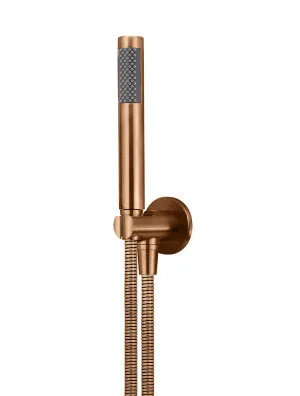 Meir | Round Hand Shower on Fixed Bracket, Single Function Hand Shower by Meir, a Shower Heads & Mixers for sale on Style Sourcebook