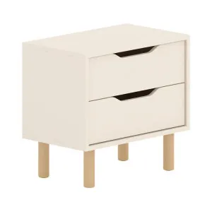 Boori Modular Wooden Bedside Table, Soft White / Beech by Boori, a Bedside Tables for sale on Style Sourcebook