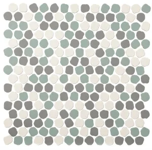 Bonbon Round Mosaic by Beaumont Tiles, a Porcelain Tiles for sale on Style Sourcebook