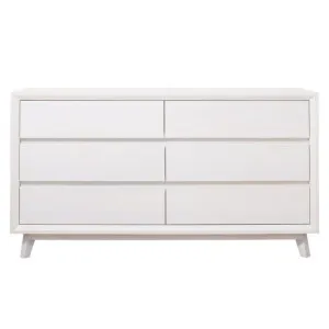 Morgan Oak Dresser White - 6 Drawer by James Lane, a Dressers & Chests of Drawers for sale on Style Sourcebook