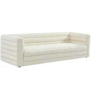 Colorado 3 Seater Sofa - White Boucle by CAFE Lighting & Living, a Sofas for sale on Style Sourcebook