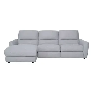 Portland 3 Seater Sofa + Chaise LHF in Belfast Grey by OzDesignFurniture, a Sofas for sale on Style Sourcebook