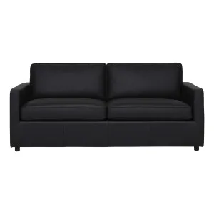 Ronin Queen Sofabed in Leather Black by OzDesignFurniture, a Sofa Beds for sale on Style Sourcebook