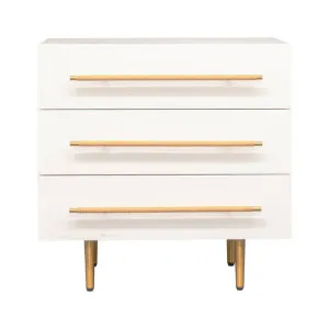 Retreat Wooden Bedside Table, White by Cozy Lighting & Living, a Bedside Tables for sale on Style Sourcebook