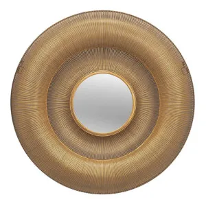 Rae Iron Frame Round Wall Mirror, 107cm by Cozy Lighting & Living, a Mirrors for sale on Style Sourcebook