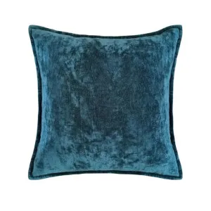 J.Elliot Veronica Cotton Velvet Steel Blue 50x50cm Cushion by null, a Cushions, Decorative Pillows for sale on Style Sourcebook
