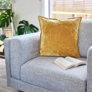 J.Elliot Veronica Cotton Velvet Sand 50x50cm Cushion by null, a Cushions, Decorative Pillows for sale on Style Sourcebook