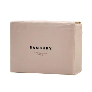 Bambury Temple Organic Cotton Sheet Set, Single, Rosewater by Bambury, a Bedding for sale on Style Sourcebook