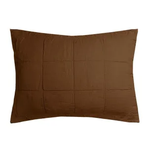 Bambury French Flax Linen Quilted Standard Pillow Sham, Hazel by Bambury, a Bedding for sale on Style Sourcebook