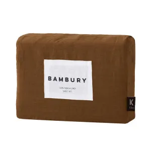 Bambury French Flax Linen Sheet Set, King, Hazel by Bambury, a Bedding for sale on Style Sourcebook