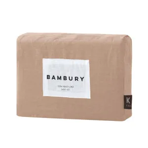 Bambury French Flax Linen Sheet Set, Queen, Tea Rose by Bambury, a Bedding for sale on Style Sourcebook
