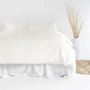 Bambury Temple Organic Cotton Quilt Cover Set, Double, Ivory by Bambury, a Bedding for sale on Style Sourcebook