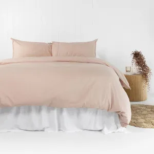 Bambury Temple Organic Cotton Quilt Cover Set, Double, Rosewater by Bambury, a Bedding for sale on Style Sourcebook