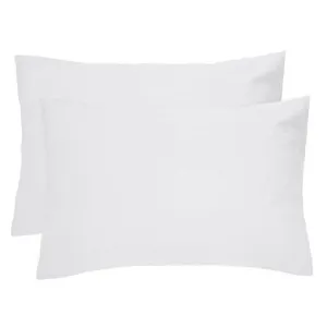 Bambury French Flax Linen Standard Pillowcase, Pack of 2, Ivory by Bambury, a Bedding for sale on Style Sourcebook