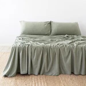 Bambury BedT Organica Cotton & Tencel Jersey Sheet Set, King, Sage by Bambury, a Bedding for sale on Style Sourcebook