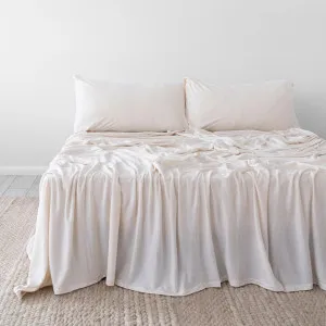 Bambury BedT Organica Cotton & Tencel Jersey Sheet Set, Double, Stone by Bambury, a Bedding for sale on Style Sourcebook