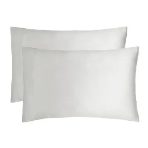 Bambury Bamboo Satin Standard Pillowcase, Pack of 2, Silver by Bambury, a Bedding for sale on Style Sourcebook