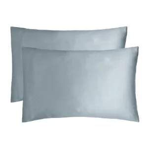 Bambury Bamboo Satin Standard Pillowcase, Pack of 2, Slate Blue by Bambury, a Bedding for sale on Style Sourcebook