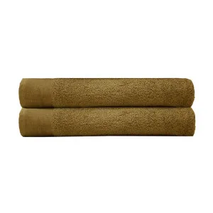 Bambury Elvire Cotton Bath Sheet, Pack of 2, Tobacco by Bambury, a Towels & Washcloths for sale on Style Sourcebook