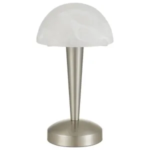 Mandel Iron Base Touch Table Lamp, Matt Nickel by Telbix, a Table & Bedside Lamps for sale on Style Sourcebook