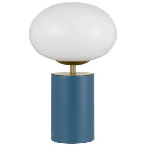 Notal Metal & Glass Touch Table Lamp, Blue by Telbix, a Table & Bedside Lamps for sale on Style Sourcebook