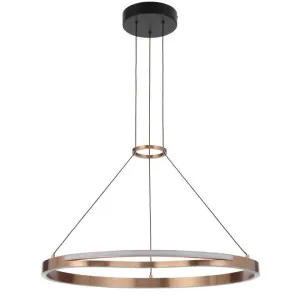 Ostrom Aluminium Dimmable LED Single Ring Pendant Light, Medium by Telbix, a Pendant Lighting for sale on Style Sourcebook