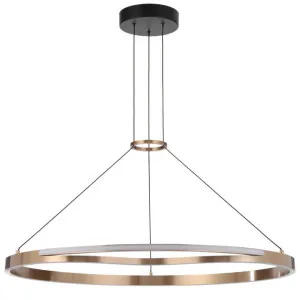 Ostrom Aluminium Dimmable LED Single Ring Pendant Light, Large by Telbix, a Pendant Lighting for sale on Style Sourcebook