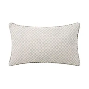 Gia Aqua Reversible Linen Cushion by Granite Lane, a Cushions, Decorative Pillows for sale on Style Sourcebook