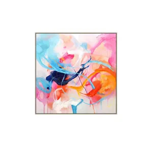Hannah Abstract Wall Art Canvas 80cm x 80cm by Luxe Mirrors, a Artwork & Wall Decor for sale on Style Sourcebook