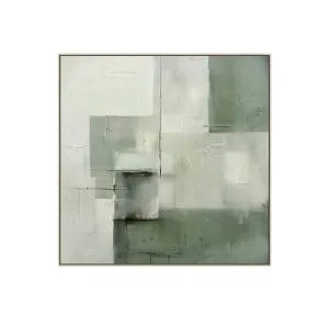 Greenland Abstract Wall Art Canvas 80cm x 80cm by Luxe Mirrors, a Artwork & Wall Decor for sale on Style Sourcebook
