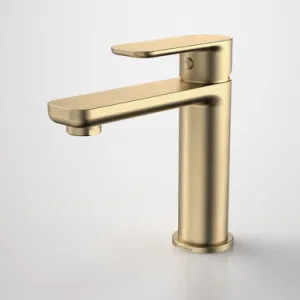 Luna Basin Mixer Brushed 6Star | Made From Brass/Brushed Brass By Caroma by Caroma, a Bathroom Taps & Mixers for sale on Style Sourcebook