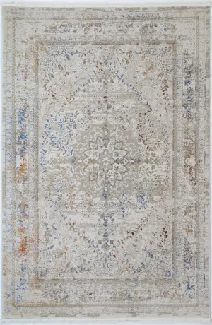 Paradiso Vintage Medalion Beige Multi Rug by Wild Yarn, a Contemporary Rugs for sale on Style Sourcebook