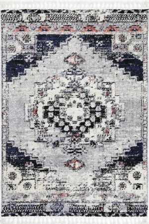 Deano Blue Grey Oriental Rug by Wild Yarn, a Contemporary Rugs for sale on Style Sourcebook