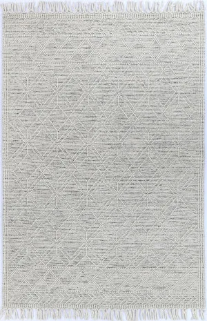 Perla Ava White Black Rug by Wild Yarn, a Contemporary Rugs for sale on Style Sourcebook