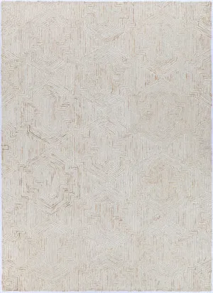 Aquila 06C Beige Rug Wool Rug by Wild Yarn, a Contemporary Rugs for sale on Style Sourcebook