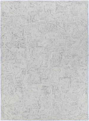 Maze 07A Grey by Wild Yarn, a Contemporary Rugs for sale on Style Sourcebook