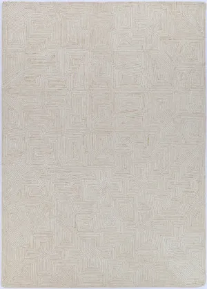 Maze 07B Beige by Wild Yarn, a Contemporary Rugs for sale on Style Sourcebook