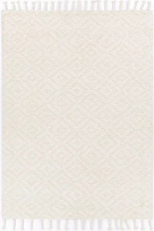 Petrus Plush Diamond Cream Rug by Wild Yarn, a Contemporary Rugs for sale on Style Sourcebook