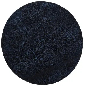 Brook Kensington Blue Round Rug by Wild Yarn, a Contemporary Rugs for sale on Style Sourcebook