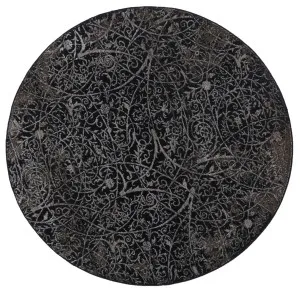 Brook Kensington Pewter Round Rug by Wild Yarn, a Contemporary Rugs for sale on Style Sourcebook