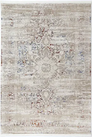 Paradiso Herati Beige & Multi Rug by Wild Yarn, a Contemporary Rugs for sale on Style Sourcebook