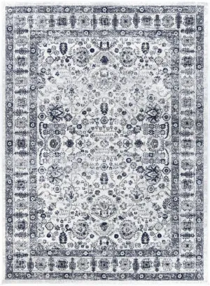 Bonaparte Navy Cream Traditional Rug by Wild Yarn, a Contemporary Rugs for sale on Style Sourcebook