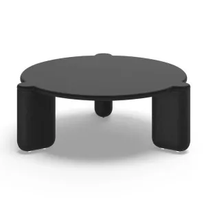 Nobu Concrete & Oak Timber Round Coffee Table, 90cm by FLH, a Coffee Table for sale on Style Sourcebook