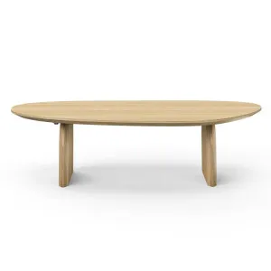 Arco Wooden Oval Coffee Table, 130cm, Natural by FLH, a Coffee Table for sale on Style Sourcebook