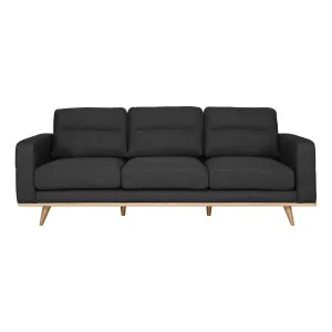 Astrid 3 Seater Sofa in Talent Charcoal / Clear Leg by OzDesignFurniture, a Sofas for sale on Style Sourcebook