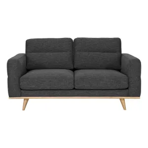 Astrid 2 Seater Sofa in Talent Charcoal / Clear Leg by OzDesignFurniture, a Sofas for sale on Style Sourcebook