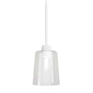 Parlour Lite Round Glass Pendant Light, Clear / White by Lighting Republic, a Pendant Lighting for sale on Style Sourcebook