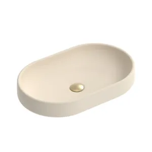 Norma Above Counter Basin Butter | Made From Concrete In Yellow By ADP by ADP, a Basins for sale on Style Sourcebook
